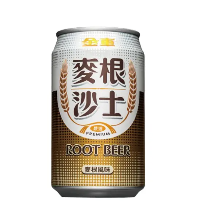 Nước uống có ga nhập khẩu đài loan - nước xá xị rootber lon 330ml 金車麥根沙士