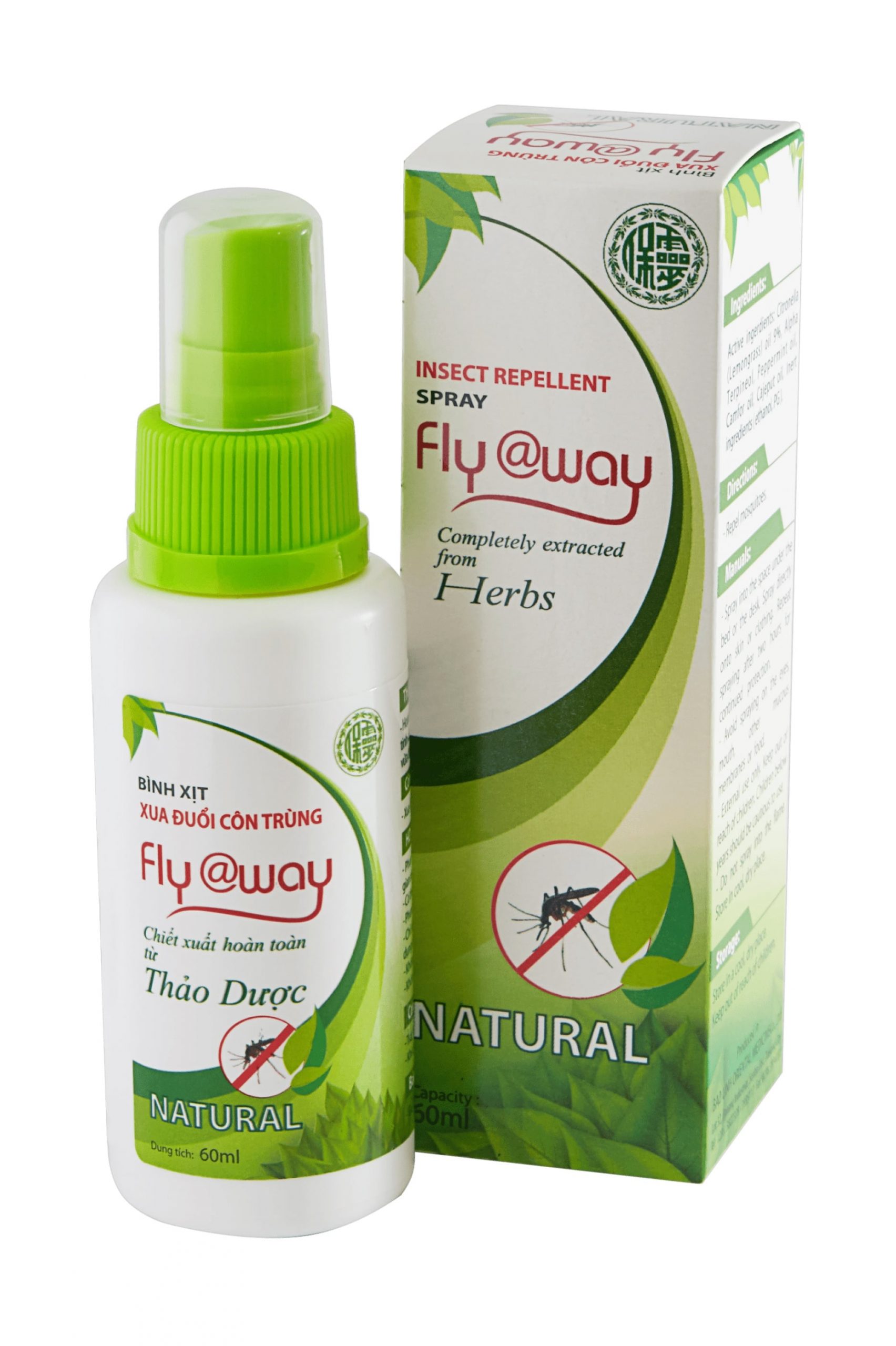 Bình xịt muỗi thảo dược Fly@way 50ml