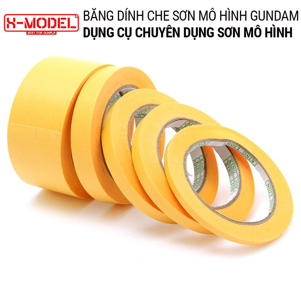 Băng dính, Băng keo che sơn mô hình Gundam, nhiều kích cỡ để người dùng lựa chọn, dụng cụ phụ kiện XMODEL