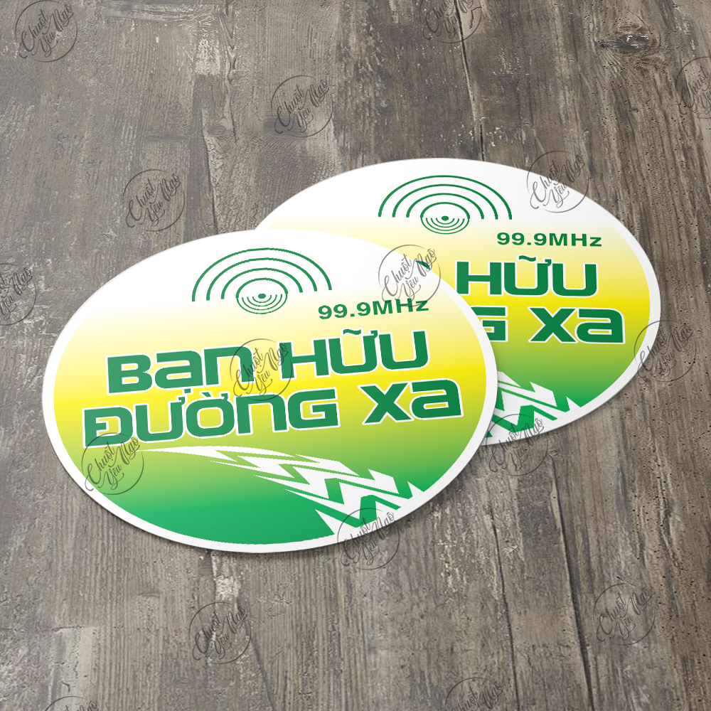 Logo Bạn Hữu Đường Xa đủ kích thước chất liệu decal chống nước