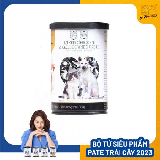[date 5/2026] Pate King's Pet cho chó mèo lon 380G