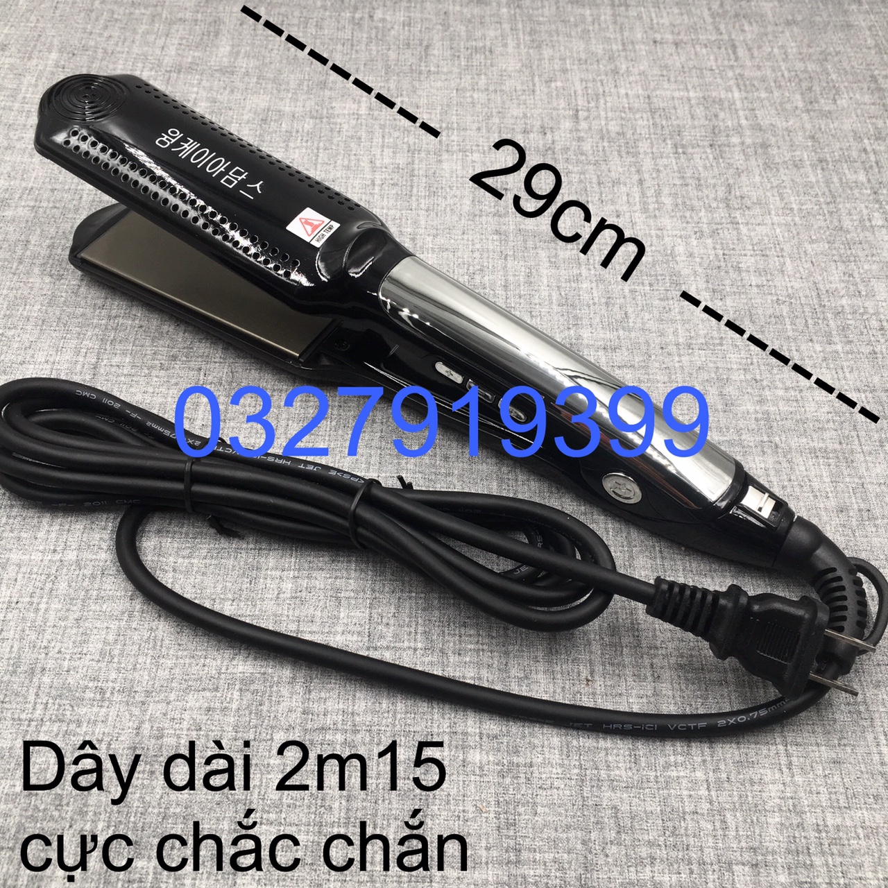 Máy Duỗi Tóc Chuyên Nghiệp Hàn Quốc 017 Bề Mặt Gốm Ceramic Tạo Nhiều Kiểu Tóc Khác Nhau Màn Hình LCD Tay Cầm Chống Trơn Trượt