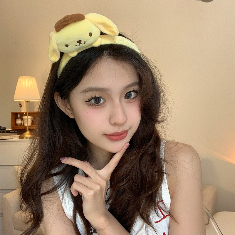 Bờm tóc nữ cute kèm gấu, bờm tóc tai gấu ngộ nghĩnh phong cách