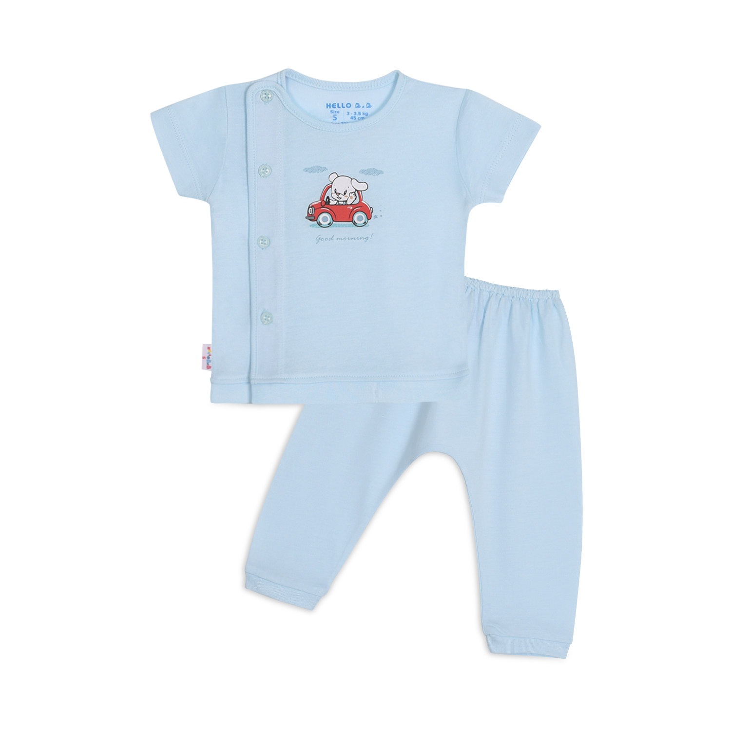 Bộ sơ sinh bác sĩ bo tay ngắn 1327- hello bb