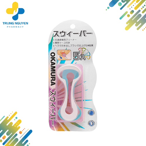 Dụng cụ cạo lưỡi Okamura (Hộp 5 cái)