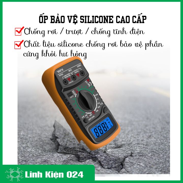 Đồng hồ đo điện tử vạn năng XL830L, đồng hồ đo điện đa năng XL 830L, đo điện áp hiển thị số, đồng hồ đo có kèm pin theo