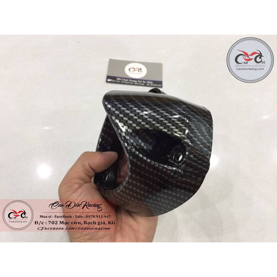 Chụp pô Ex150 sơn cacbon
