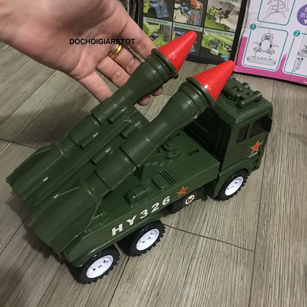 Đồ Chơi Xe Chở Tên Lửa Nhỏ Cho Bé Yêu