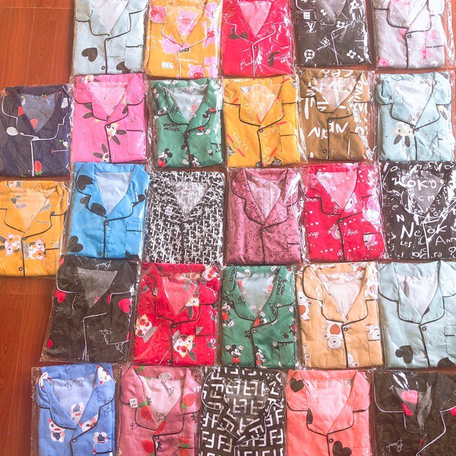 [FREE SHIP] Đồ Bộ Pijama - Bộ Lụa Tay Dài Tiểu Thư 💚Chất Liệu Kate