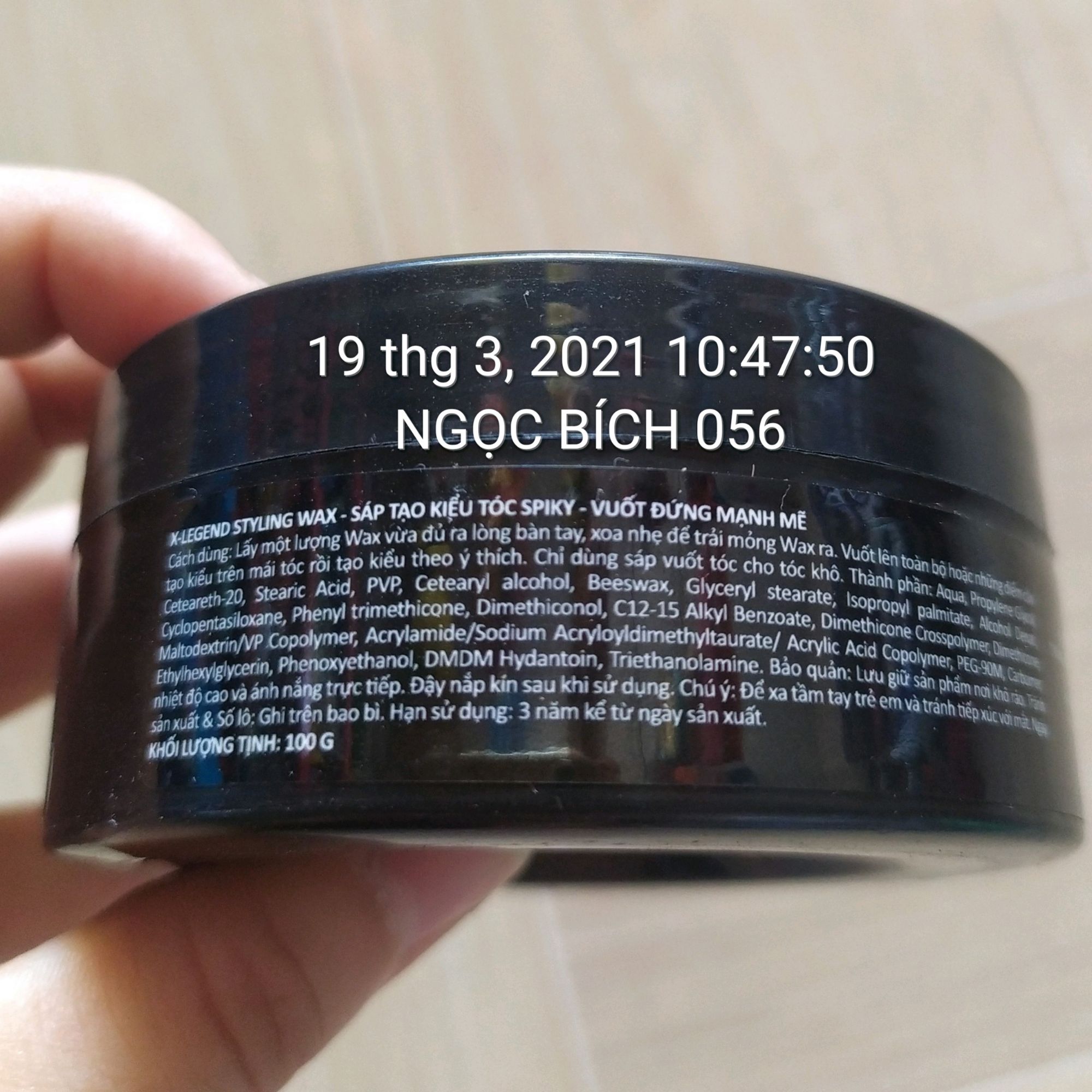 SÁP VUỐT TÓC STYLING WAX 100gam