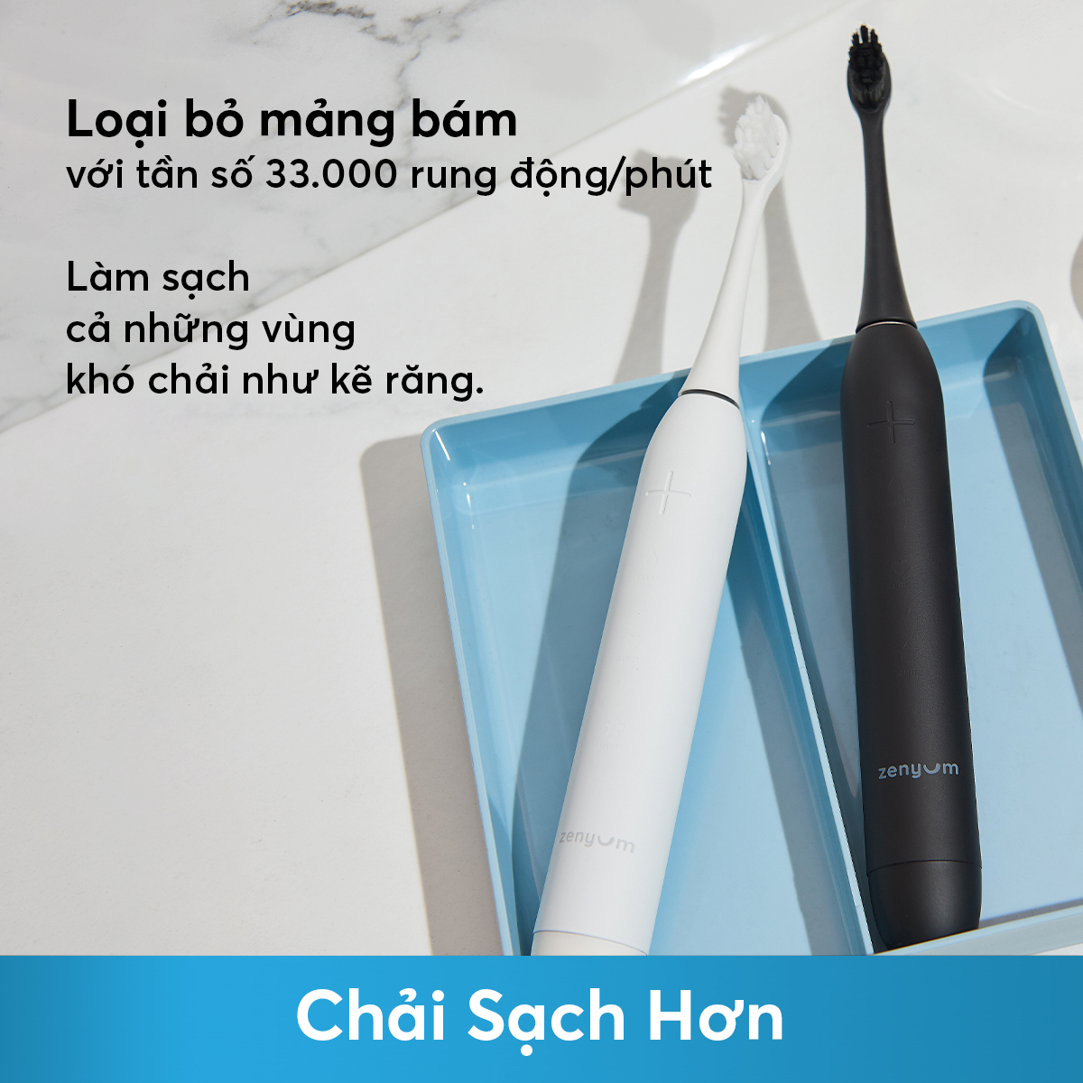Combo 2 Bàn Chải Điện ZenyumSonic™ 2.0 - Công Nghệ Singapore