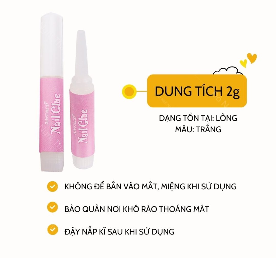 [HCM]Set 10 Keo Dán Móng Mini - Keo Nail Box 2g