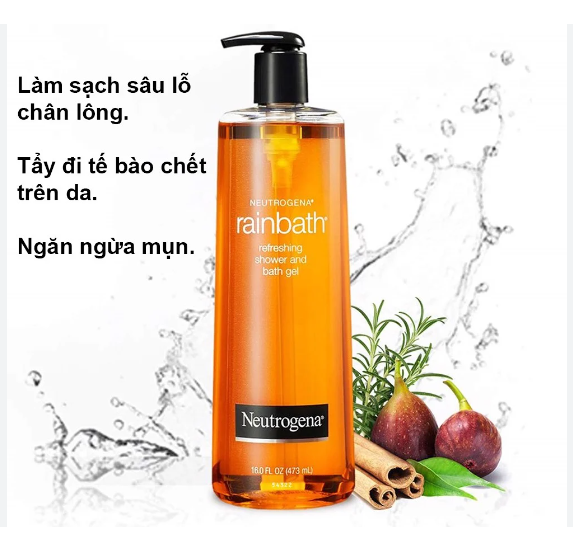 Sữa Tắm Neutrogena Rainbath Refreshing Shower & Bath Gel Tươi Mát Và Mịn Màng 473ml