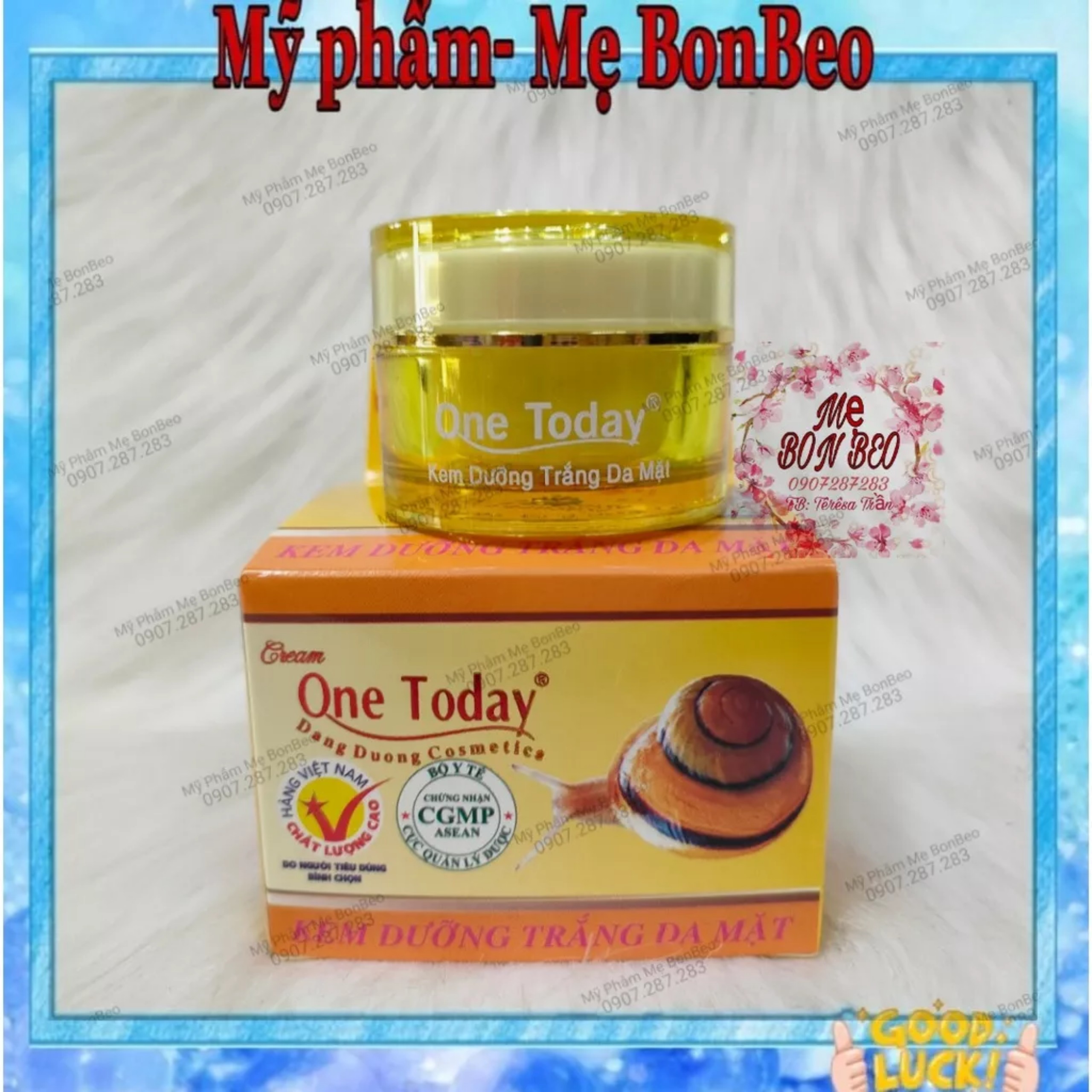 Kem dưỡng trắng da ốc sên One today 9g