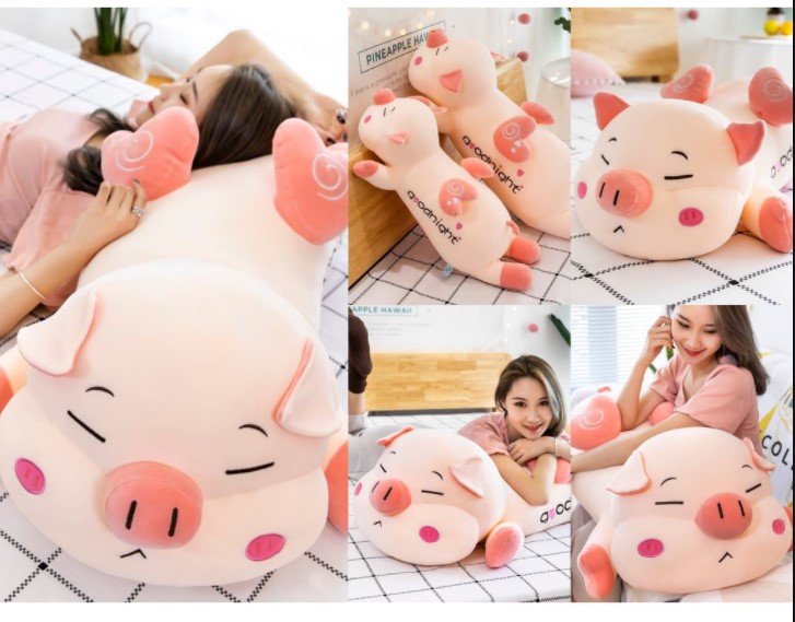 GẤU BÔNG HEO GOODNIGHT SIÊU CƯNG SIZE 50CM