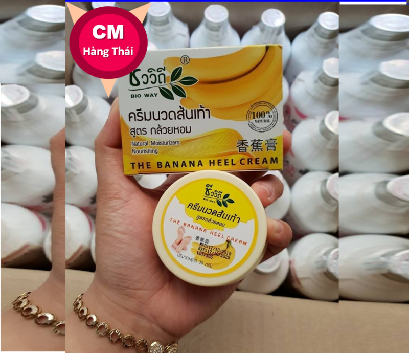 [HCM]Kem Chuối Thoa Tri nứt Gót Chân The Banana creams heels Thái Lan nhập khẩu