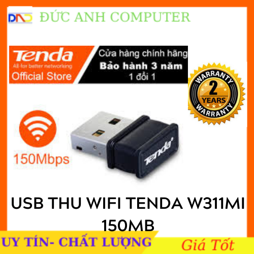Tenda usb kết nối wifi w311mi tốc độ 150mbps - hãng phân phối chính thức- sản phẩm bảo hành 24 tháng - 1 đổi 1