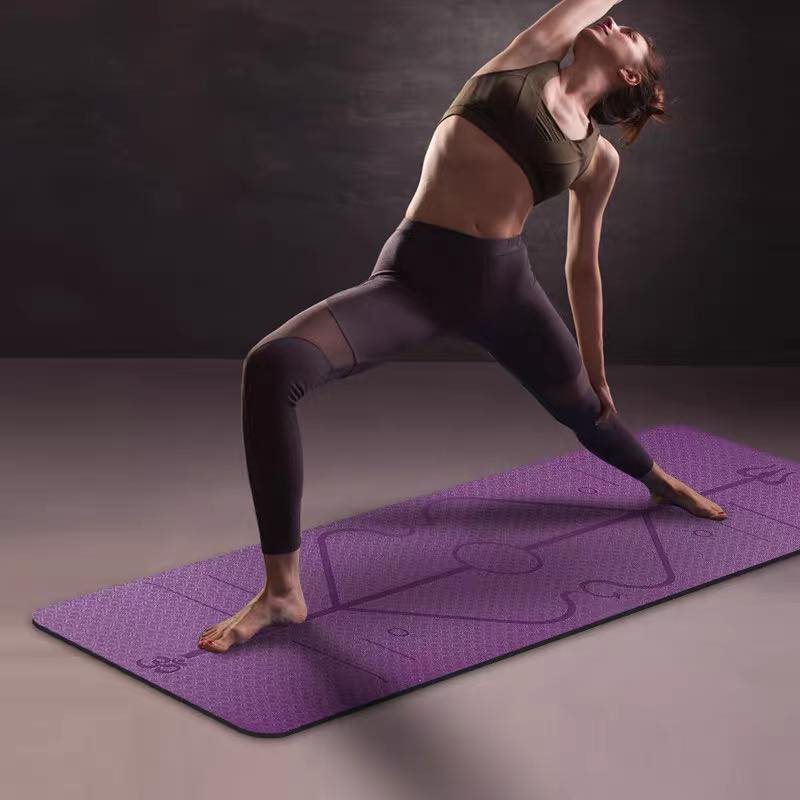[LOẠI TỐT - HÀNG CAO CẤP] Thảm Yoga  Thể Thao ĐỊnh Tuyến  Dày 8mm, Thảm Tập Yoga Định Tuyến, Thảm Tập Gym Định Tuyến, Chất Liệu Bảo Vệ Môi Trường, thảm tập thể dục tại nhà, thảm tập gym, miếng tập yoga - Hàng Chính Hãng