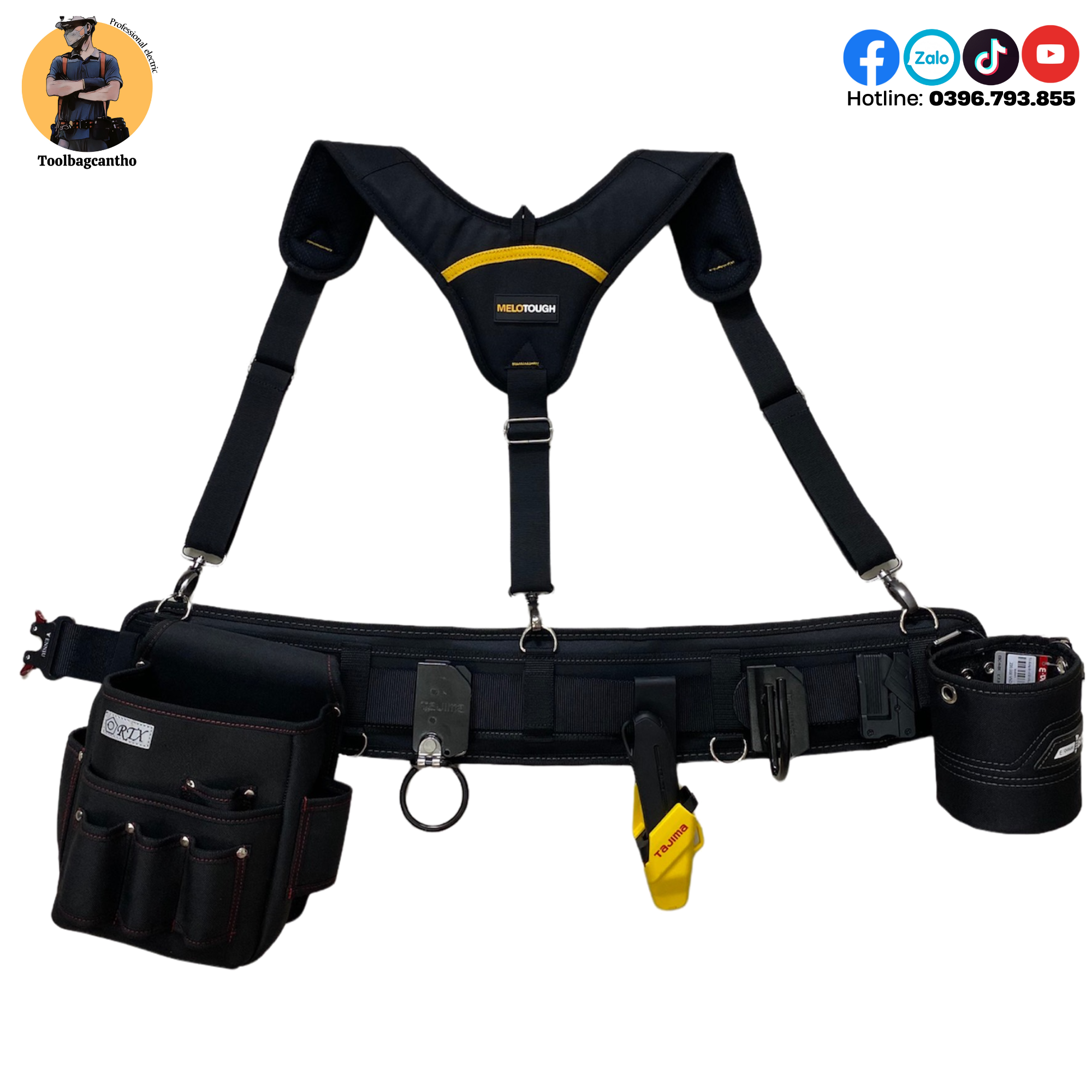 Bộ dây đai đeo đồ nghề Nhật chuyên dụng