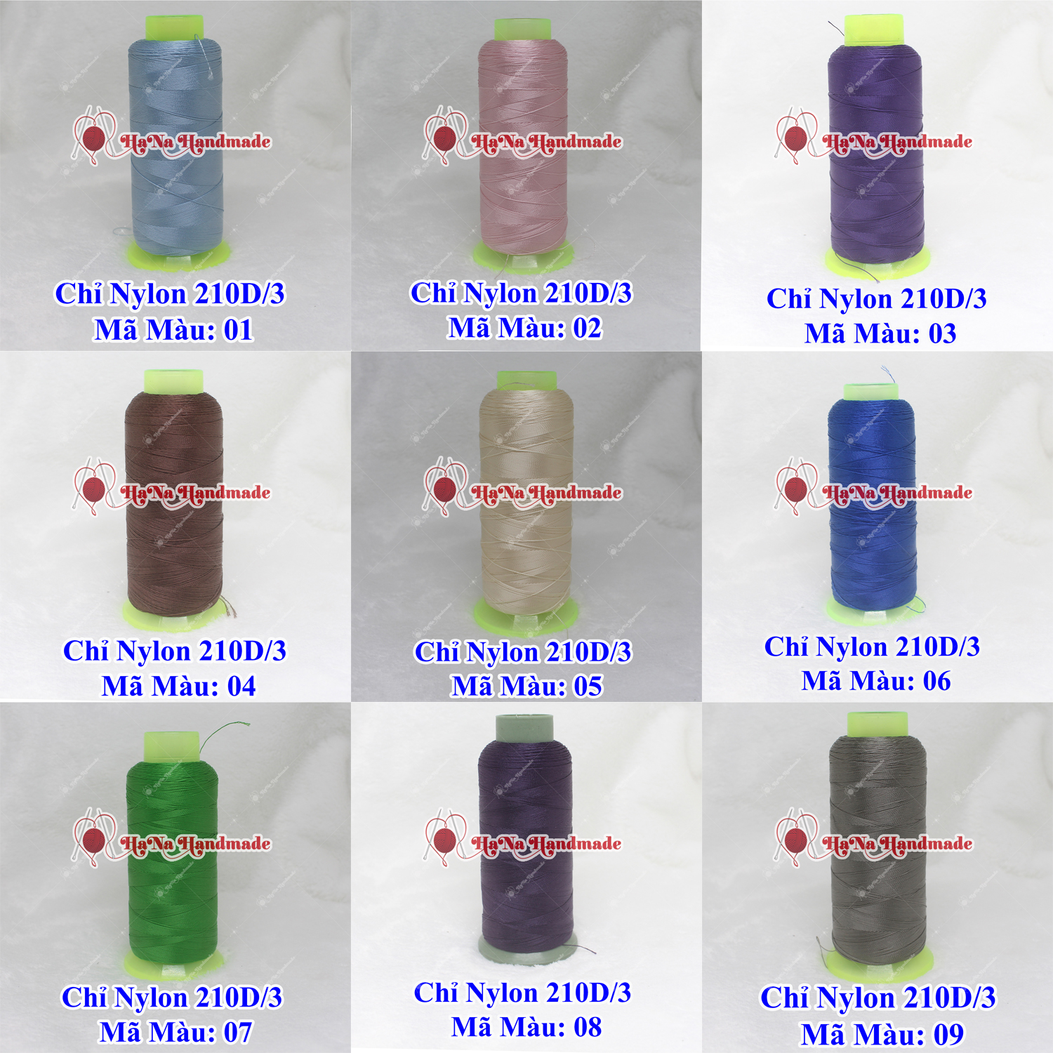 Chỉ nylon 210D/3 32k/ống