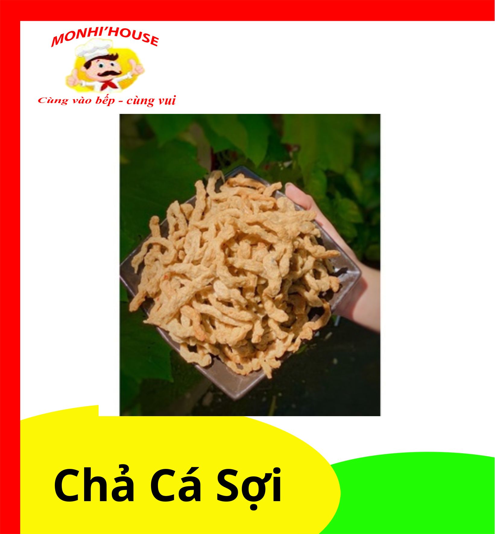 500gr chả cá quy nhơn dạng sợi thơm ngon Lacuia