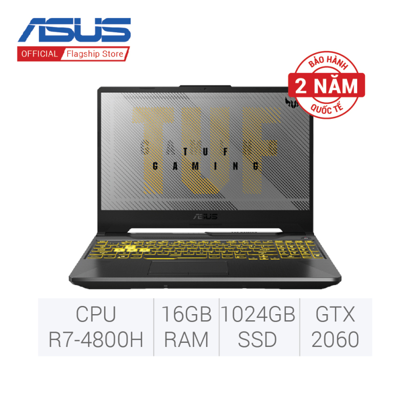 Laptop Gaming ASUS TUF FA506IV-HN202T (AMD R7-4800H/ RTX 2060 6GB/ 16GB (8GB x2) DDR4 3200MHz/ 1TB PCIe Gen3 SSD/ 15.6 FHD IPS, 144Hz/ Win10)