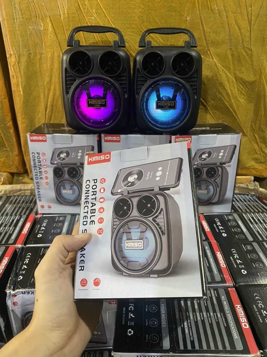 Loa bluetooth Kimiso có giá đỡ điện thoại