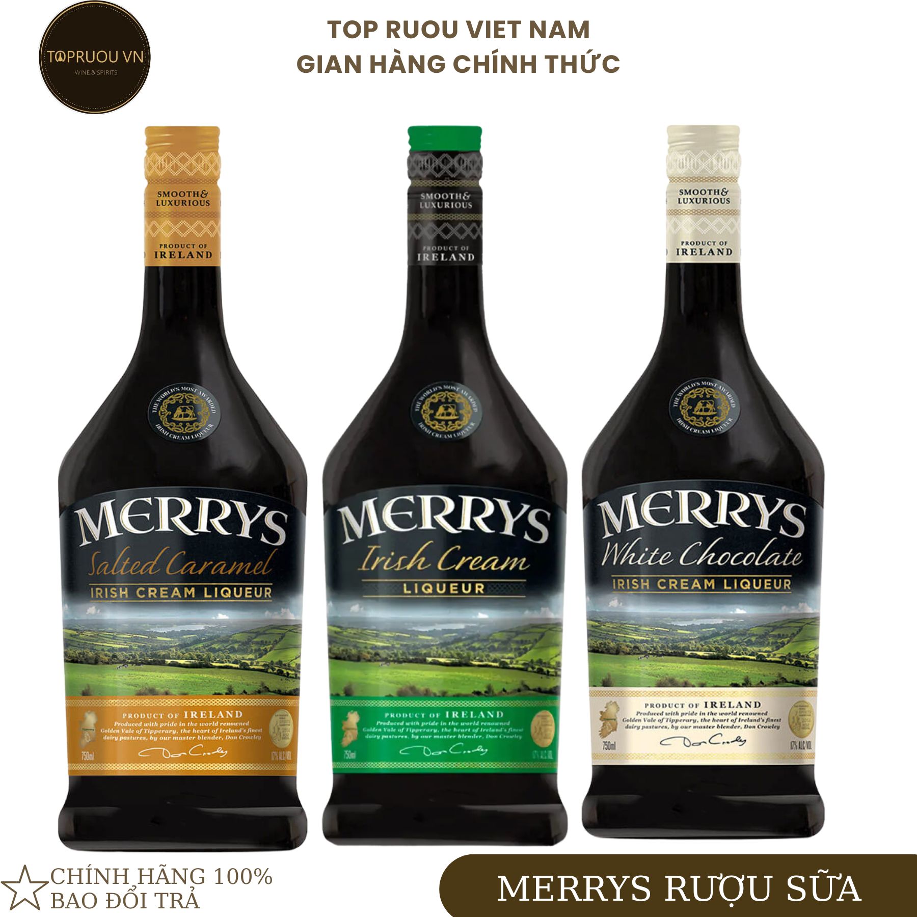 [Top Rượu VN] Rượu Sữa Merrys 700ml [Chính Hãng]