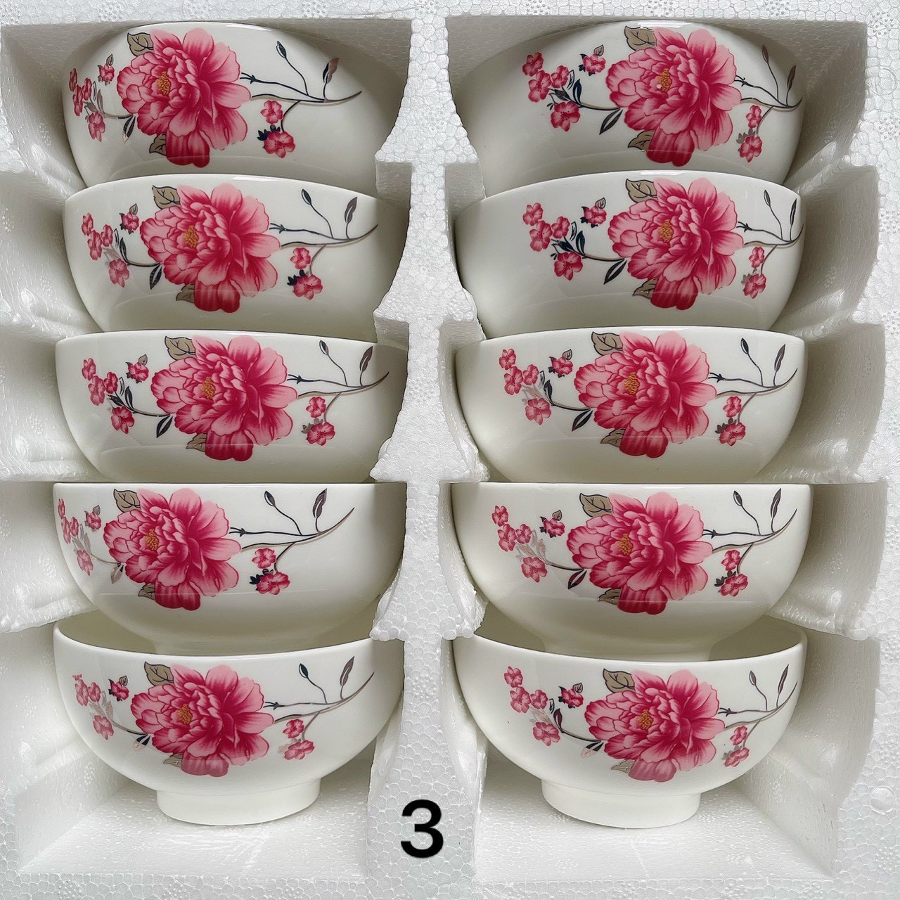 [HCM]CHÉN CƠM SỨ ( 1 BỘ/10 CÁI )