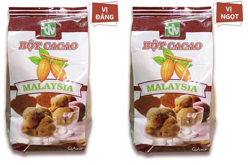 Bột cacao Malaysia gói đắng ngọt 500g
