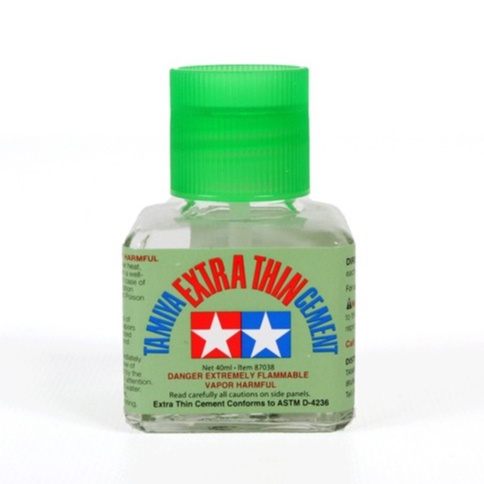 Keo dán mô hình Tamiya 87038 Extra Thin Cement Glue Fine Tip 40ml
