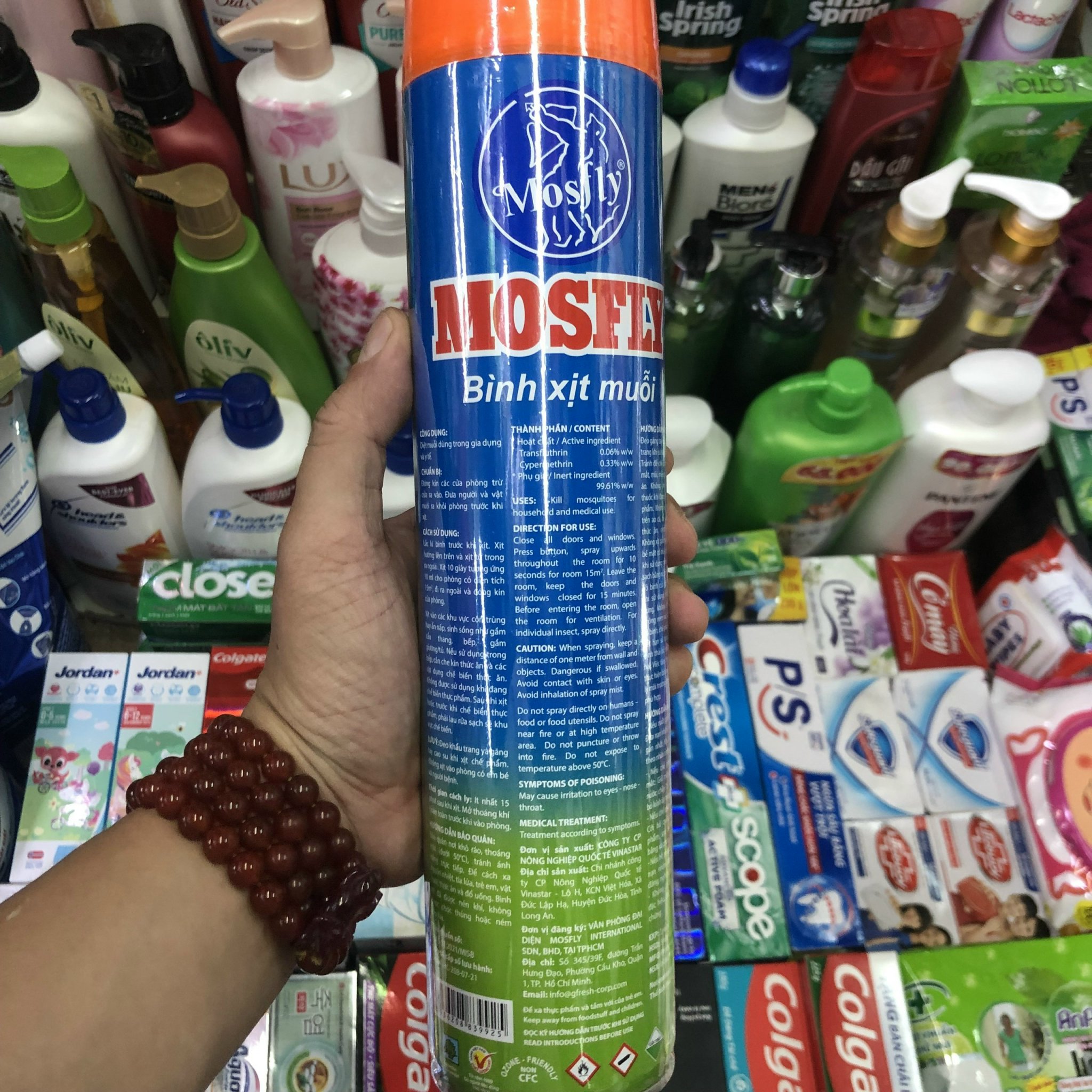Bình xịt muỗi Mostfly hương chanh 600ml