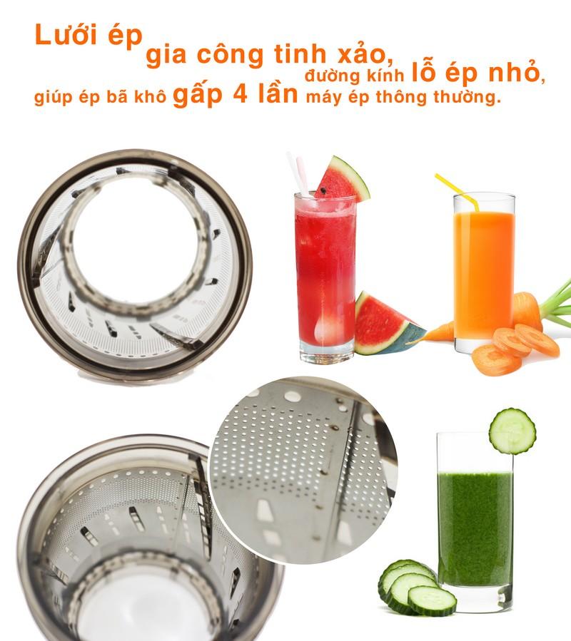 Máy Ép Trái Cây Chậm - Mishio Slowjuicer Mk61 150W