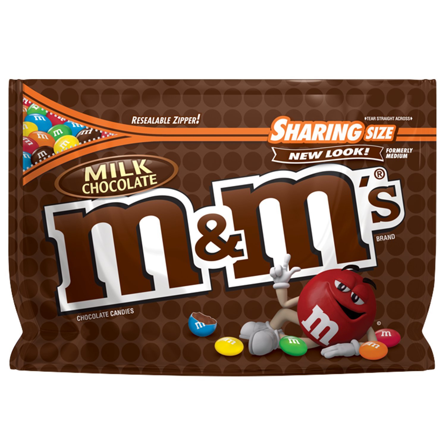 SOCOLA M&M'S, MILK CHOCOLATE CANDY SHARING SIZE BAG 303.3G