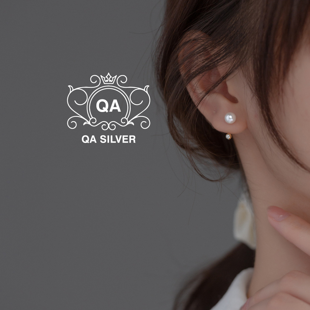 PEARL QA SILVER Earrings