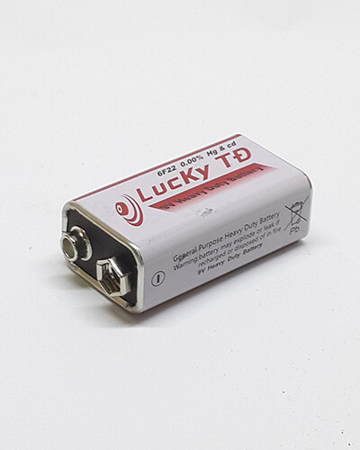 Pin 9V hãng Lucky - Pin vuông 9V (Sỉ Inbox - Cực rẻ)
