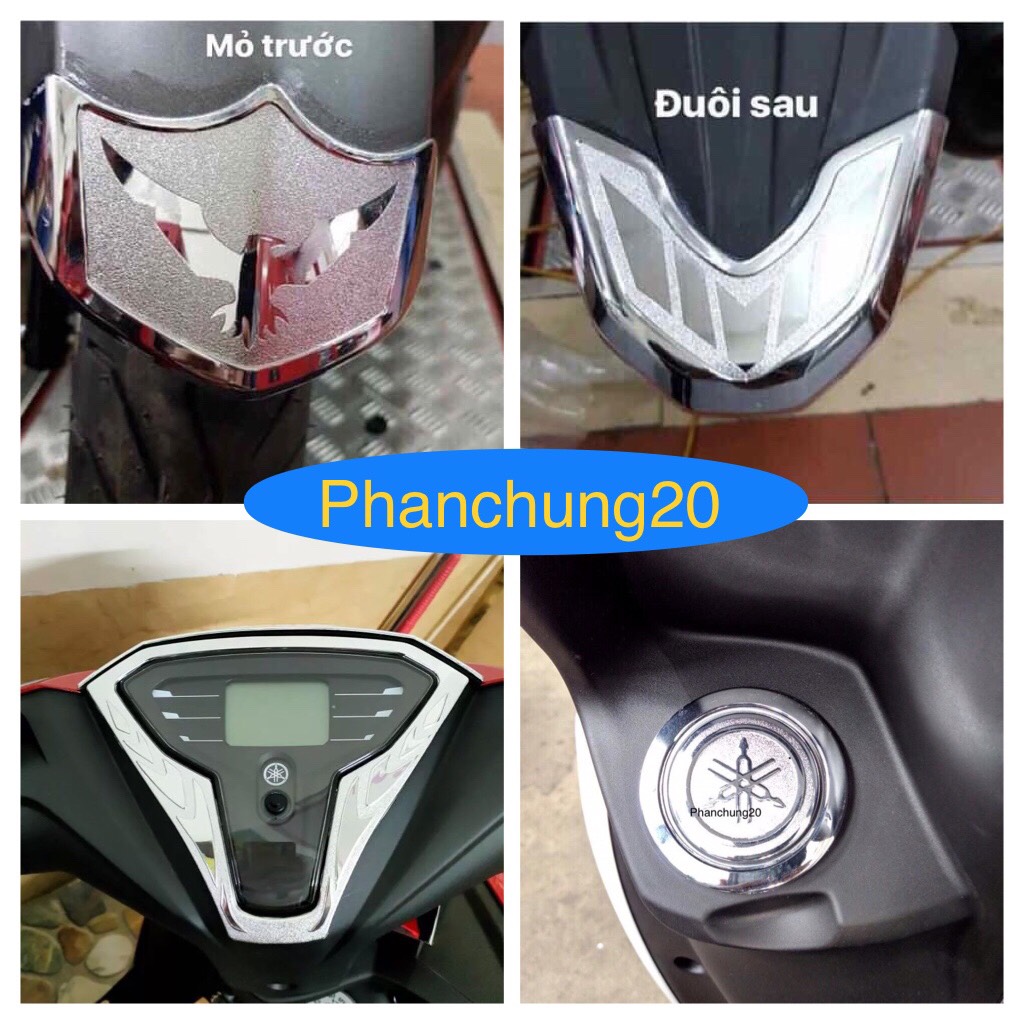 COMBO ỐP PHỤ KIỆN TRANG TRÍ FREEGO/ FREEGO S CROM ( 8 MÓN )