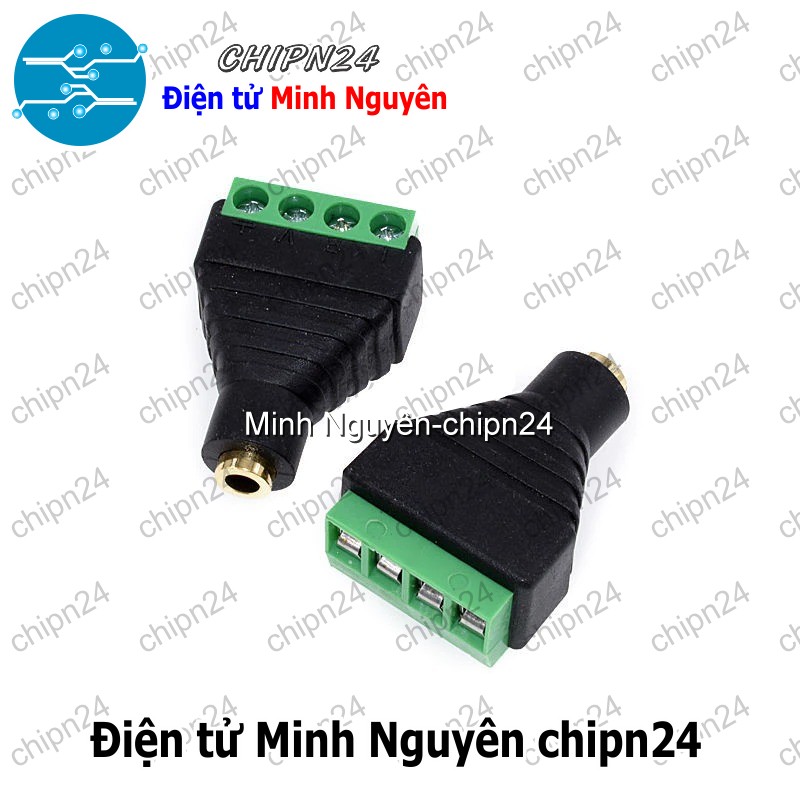 [1 cái] (F114) Jack chuyển Audio ra Domino (2.5MM/3.5MM 3 chân/4 chân Đực/Cái) - [Chọn Loại] - HHH.00178