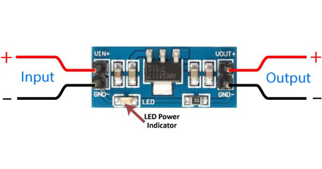 Module - Mạch Nguồn Giảm Áp AMS1117 đầu ra 3.3v 5v