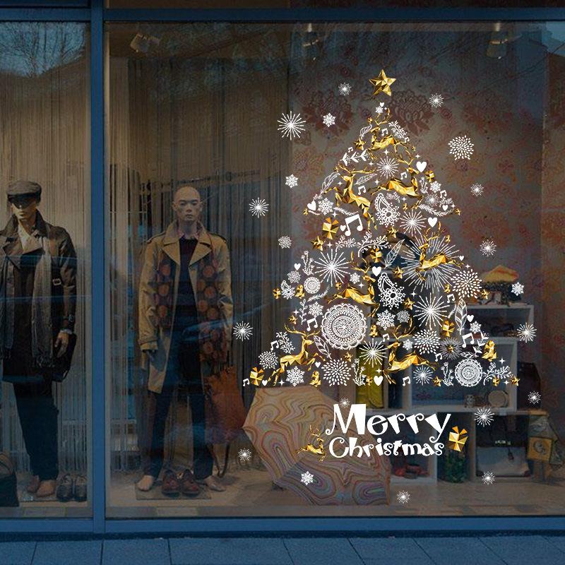 Decal trang trí giáng sinh decal trang trí noel Cây Thông Noel XH9293