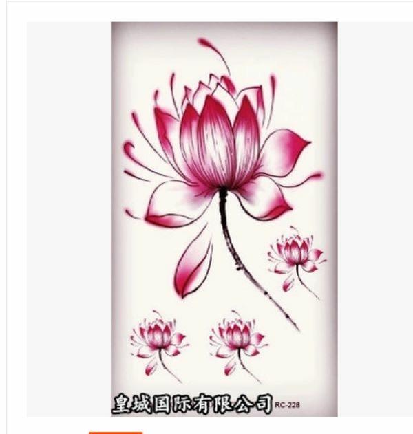 [HCM]h9ình xăm dán sen hoa văn size 10x6cm
