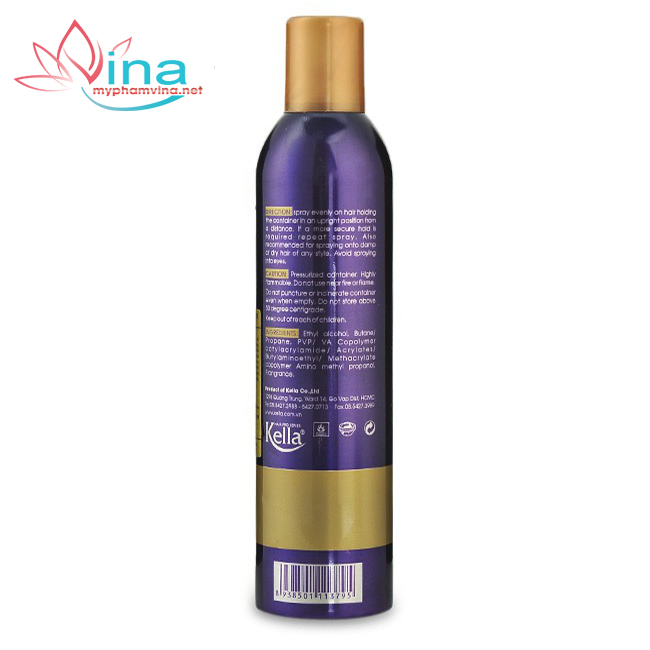 Keo xịt tóc Lacei Hair Styling Spray 350ml -  keo mềm