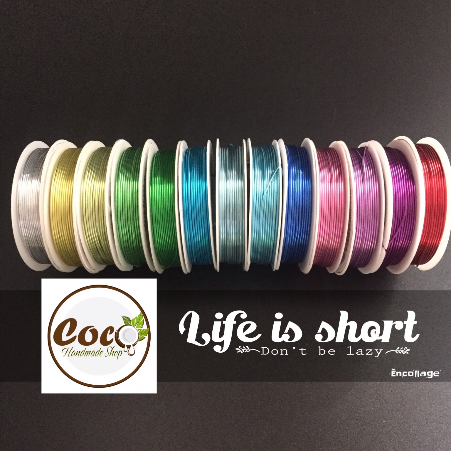 Dây Nhôm Handmade nhiều màu 0,8mm