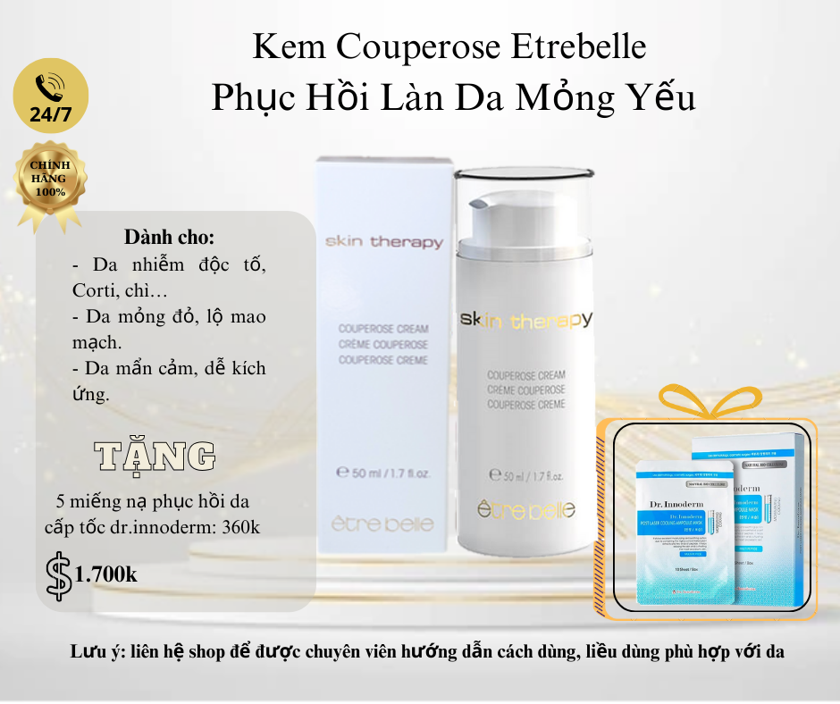 SKIN THERAPY COUPEROSE CREAM - KEM LÀM DÀY DA
