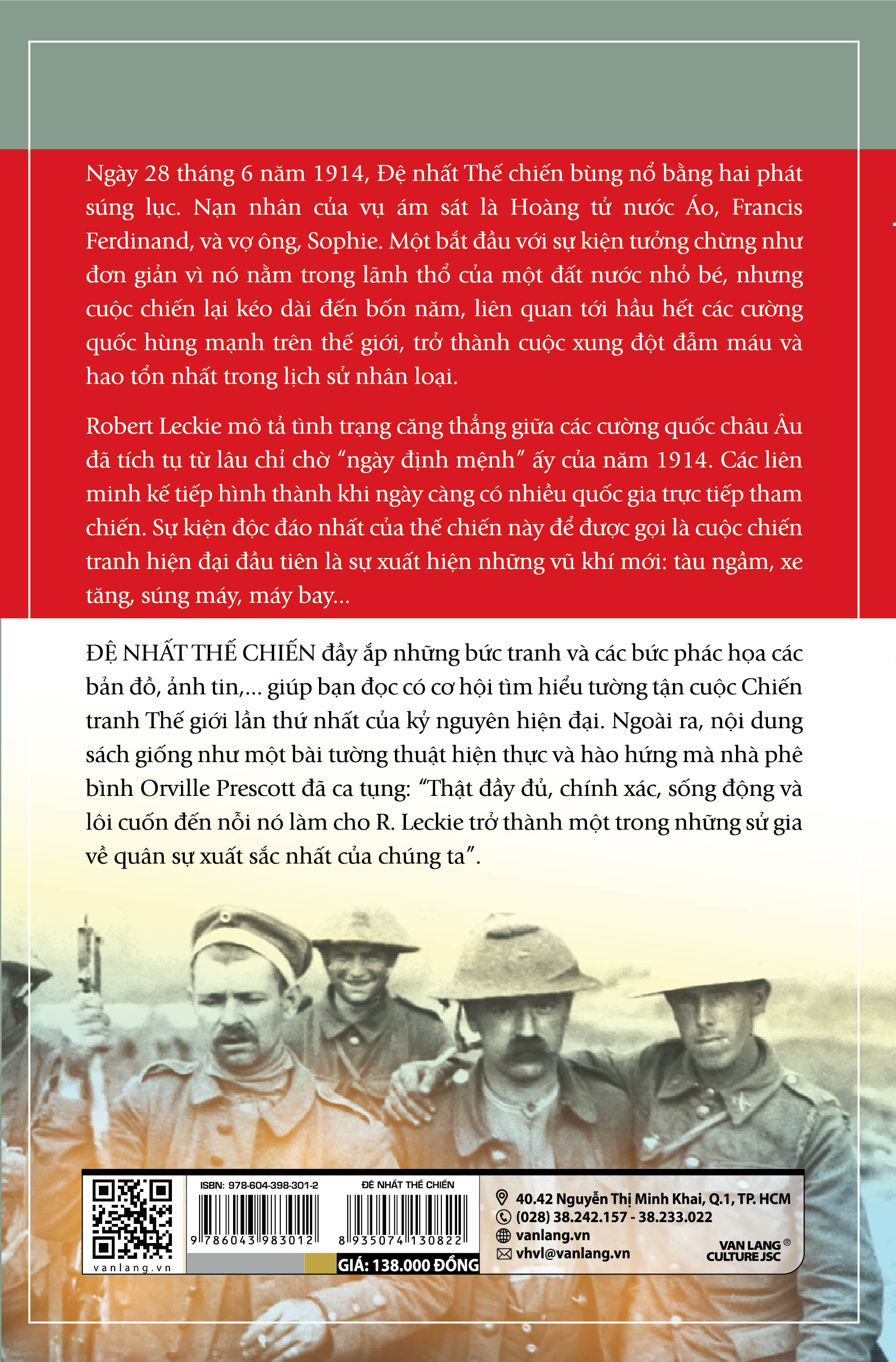 Sách - Đệ Nhất Thế Chiến ( Tái Bản 2023)-Vanlangbooks