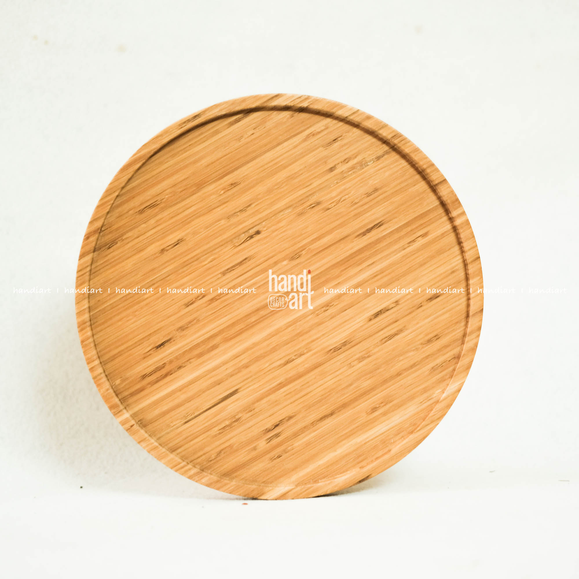 Khay tròn gỗ tre, khay đa dụng (35cm)