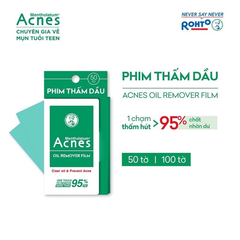 [HCM]Phim thấm dầu Acnes Oil Remover Film 50 tờ