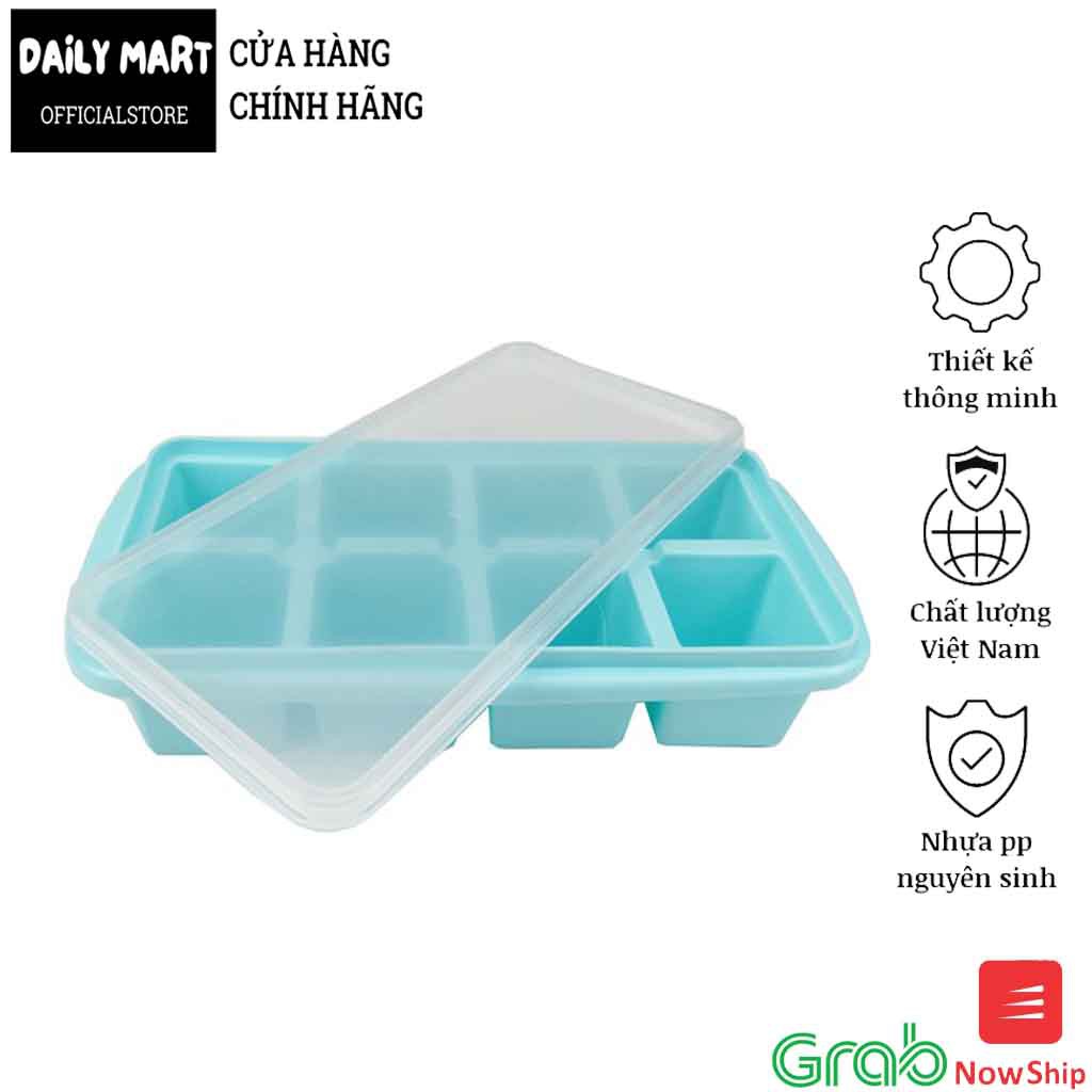 Khay Đá Dẻo 8 Viên Việt Nhật Có Nắp No.6932