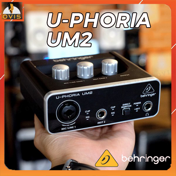 Behringer u-phoria um2 - sound card thu âm và làm nhạc