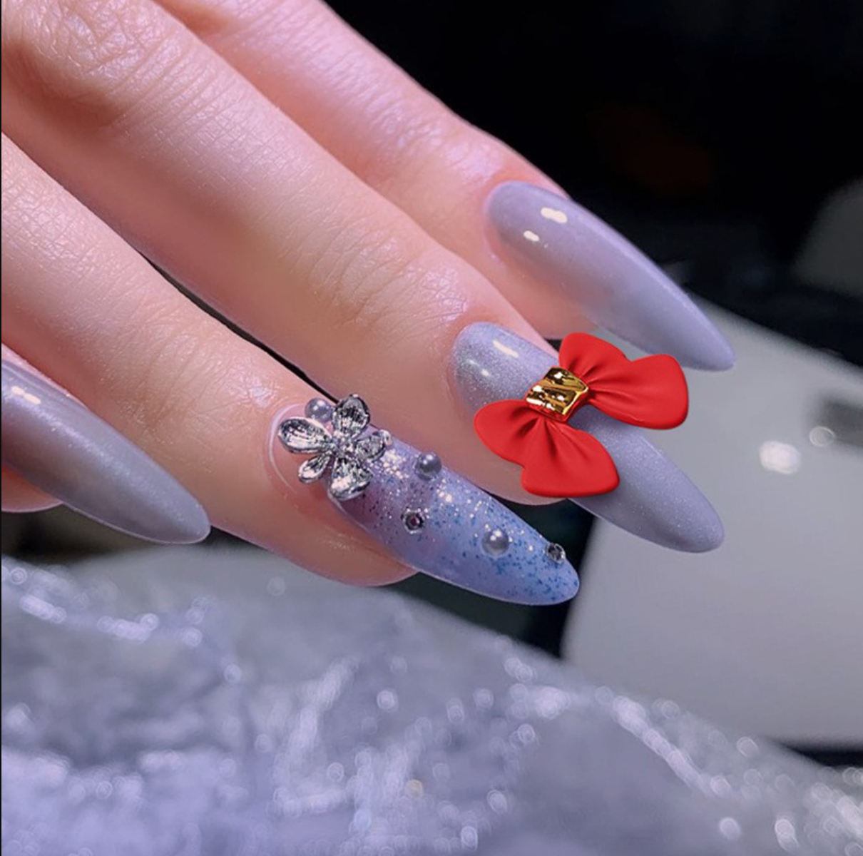 Set Charm nơ trang trí nail